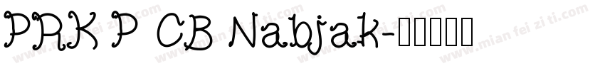 PRK P CB Nabjak字体转换
